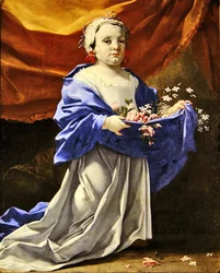 Junges Mädchen mit Blumen